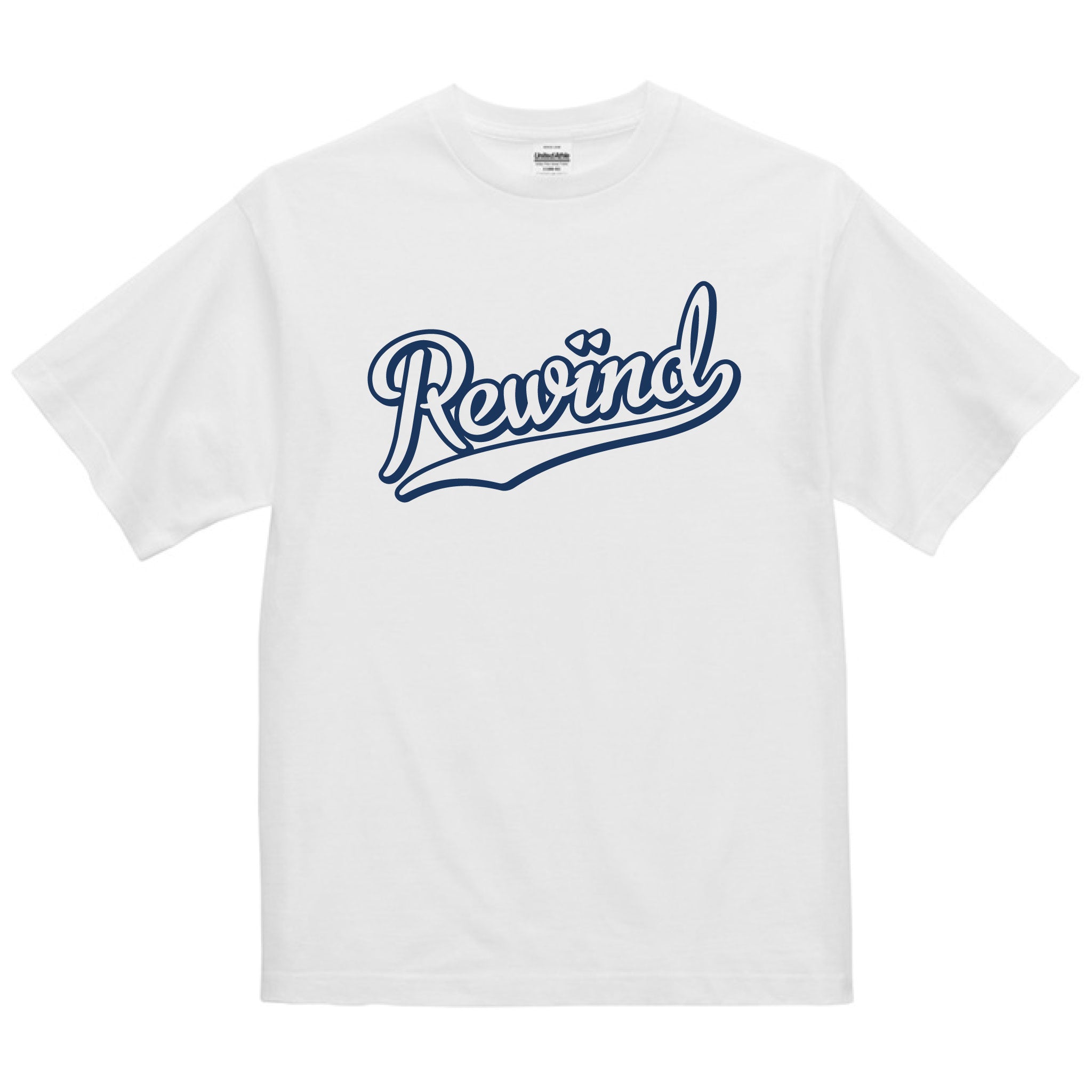 リワインド ベースボールロゴ Tシャツ (ホワイト)