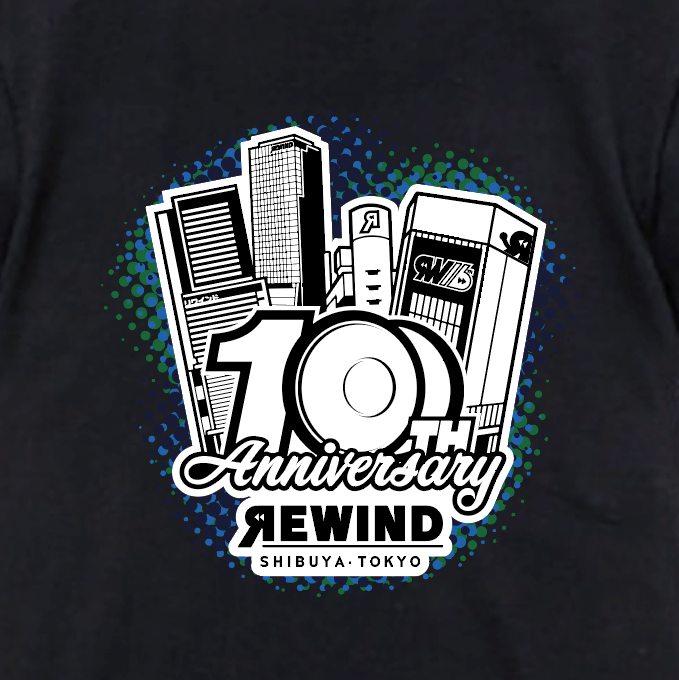 【予約注文】REWIND 16周年ロゴ Tシャツ
