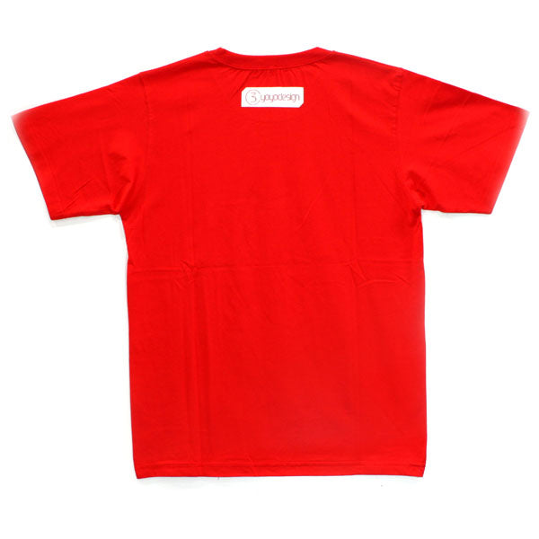 C3 ホワイトロゴ Tシャツ (レッド)