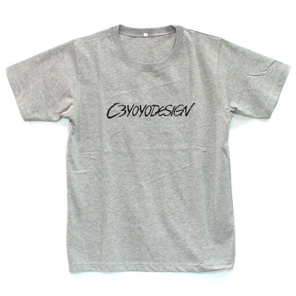 C3 ブラックロゴ Tシャツ (グレー)