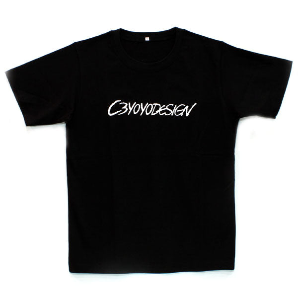 C3 ホワイトロゴ Tシャツ (ブラック)