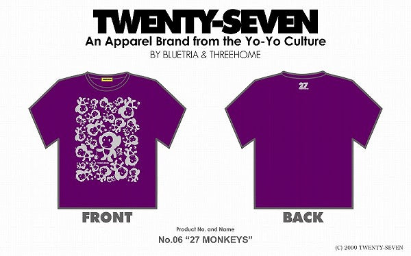 No.6 27 Monkeys (Purple-Grey)