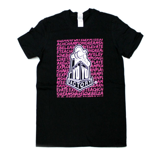 YYF ピンク & ブラックコレクション Tシャツ