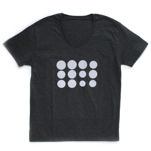 Irパッド ロゴTシャツ (グレー-フラッシュ) Uネック