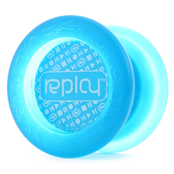 Clear Light Blue / White Logo