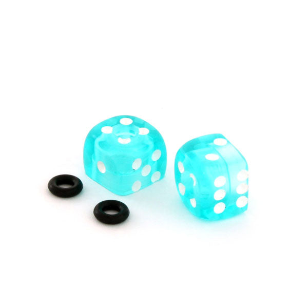 Clear Blue (Teal Translucent - White Pips)