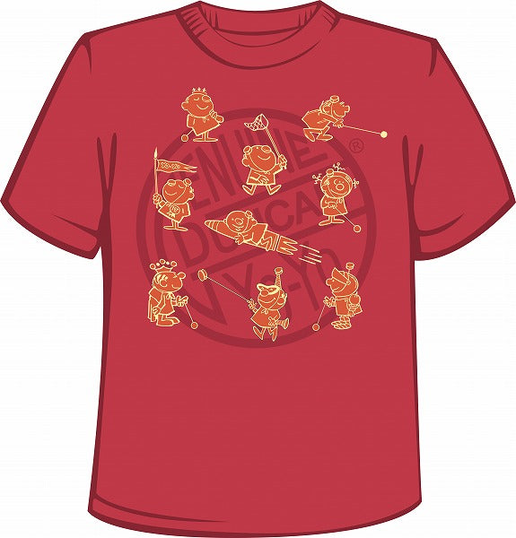 ダンカン Tシャツ (ビンテージキャラ) ダークレッド