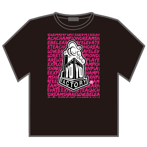 YYF ピンク & ブラックコレクション Tシャツ
