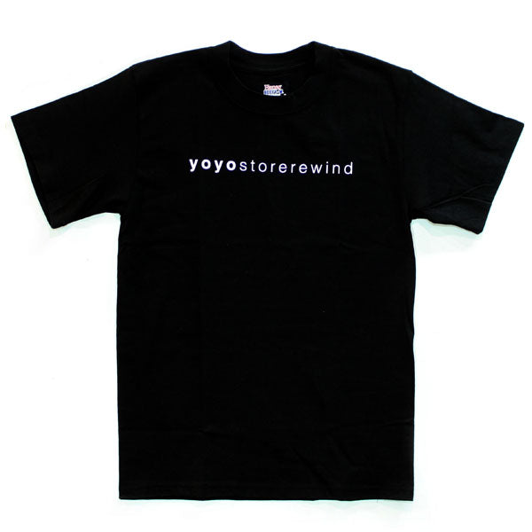 ヨーヨーリクリエーション x リワインド Tシャツ (ブラック)