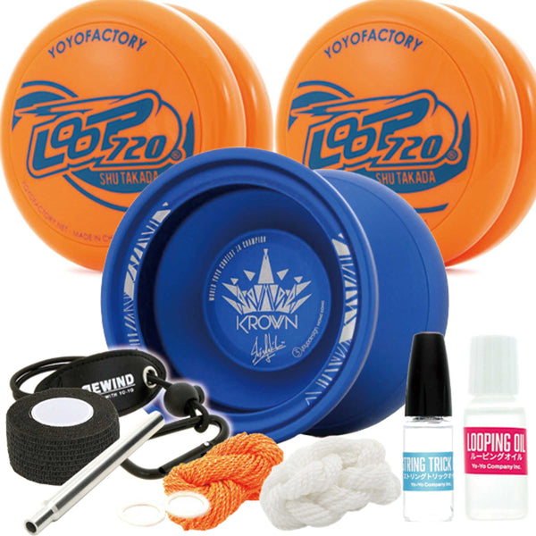クラウン　ループ720 セット　リワインド　ヨーヨー　メタル　ルーピング メタルヨーヨーとルーピングモデルがセットでお得！メタル
