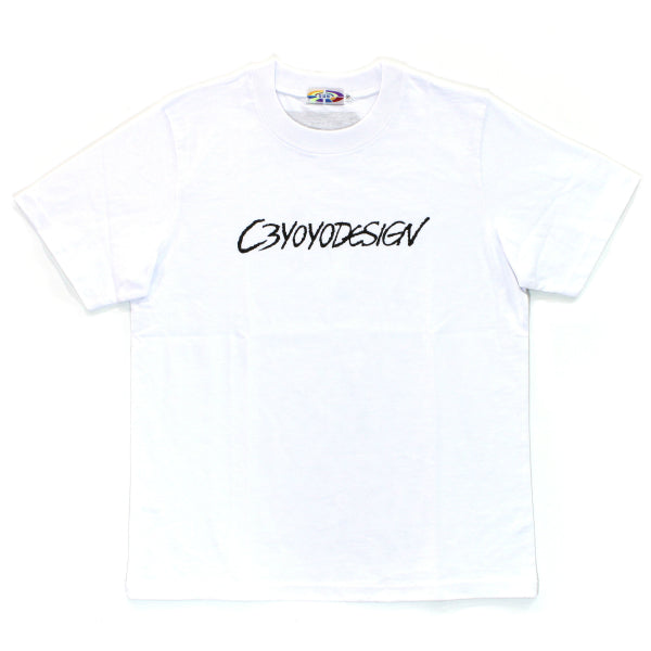 C3 ブラックロゴ Tシャツ (ホワイト)