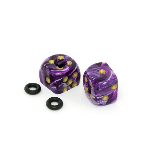 Purple / White (Purple Vortex - Gold Pips)