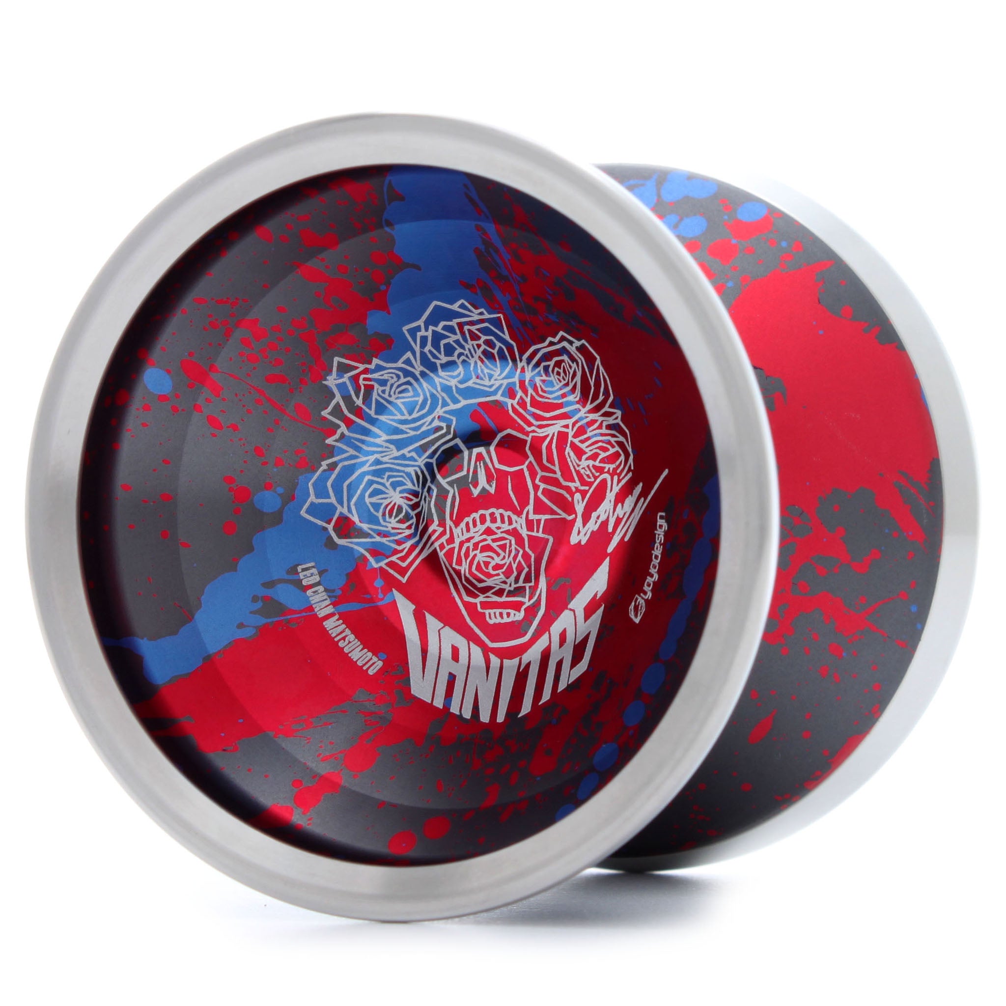 C3yoyodesign ヴァニタス ブルー レッド グレー スプラッシュ - ヨーヨー